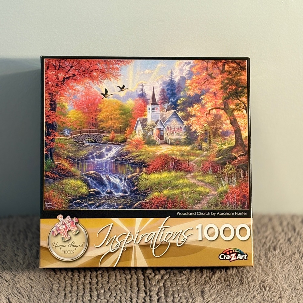 Inspirations Cra-Z-Art - Woodland Church, 1000 Piece Puzzle
